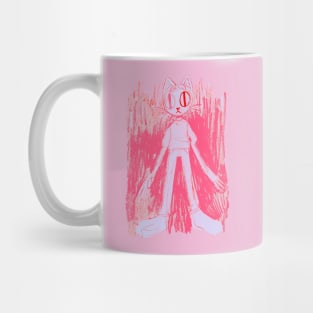 Pink cat Mug